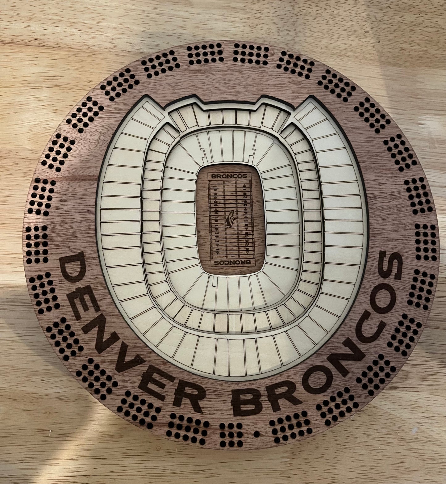 3D Stadium Cribbage Board
