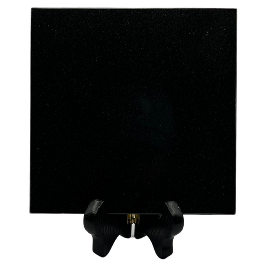 Black granite square tile