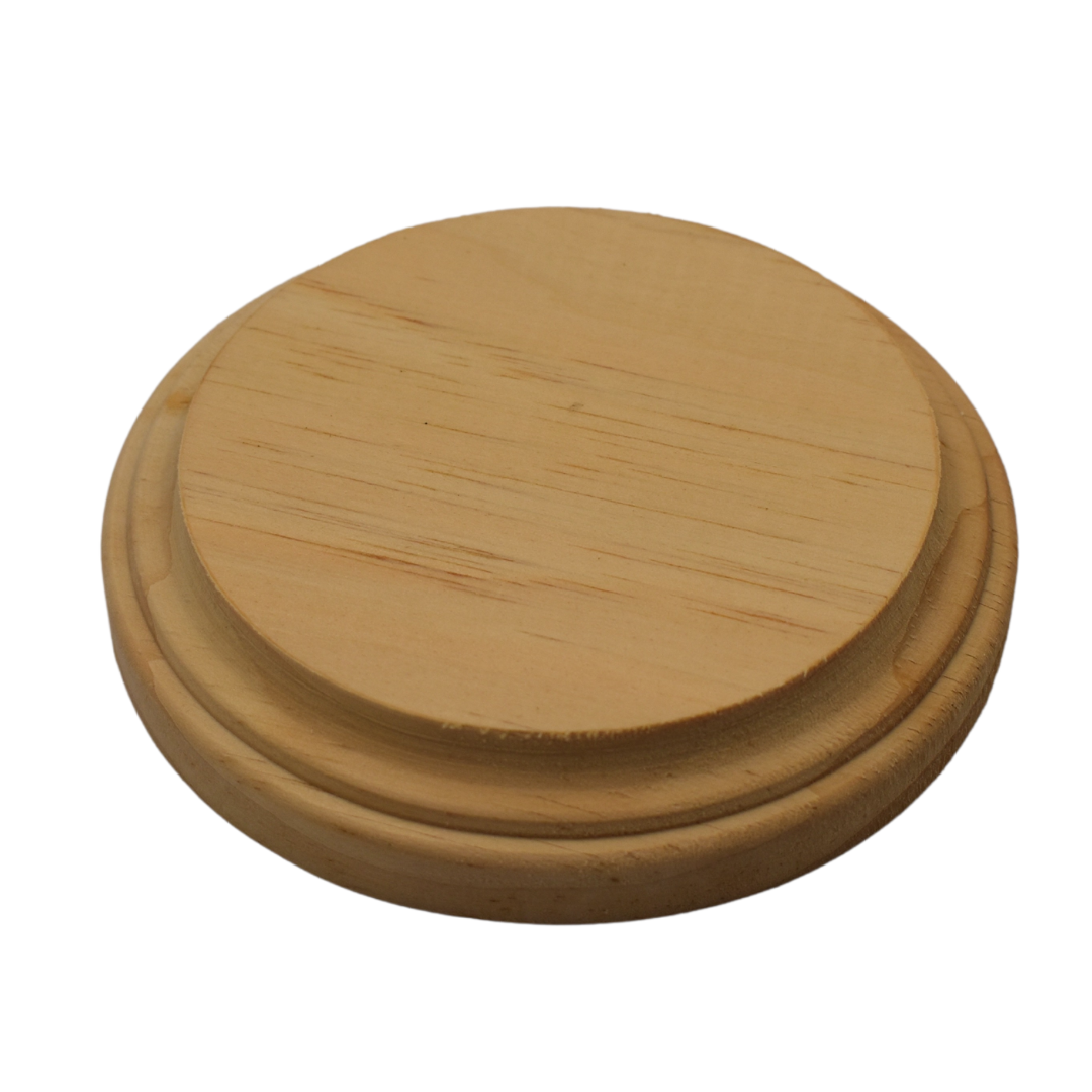Round wood coaster (pack of 4)