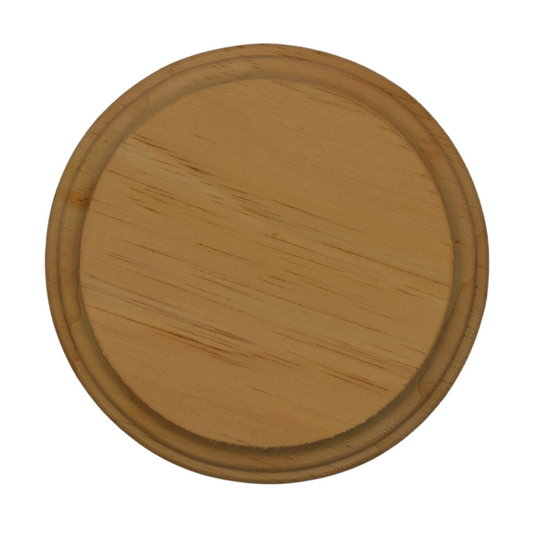 Round wood coaster (pack of 4)